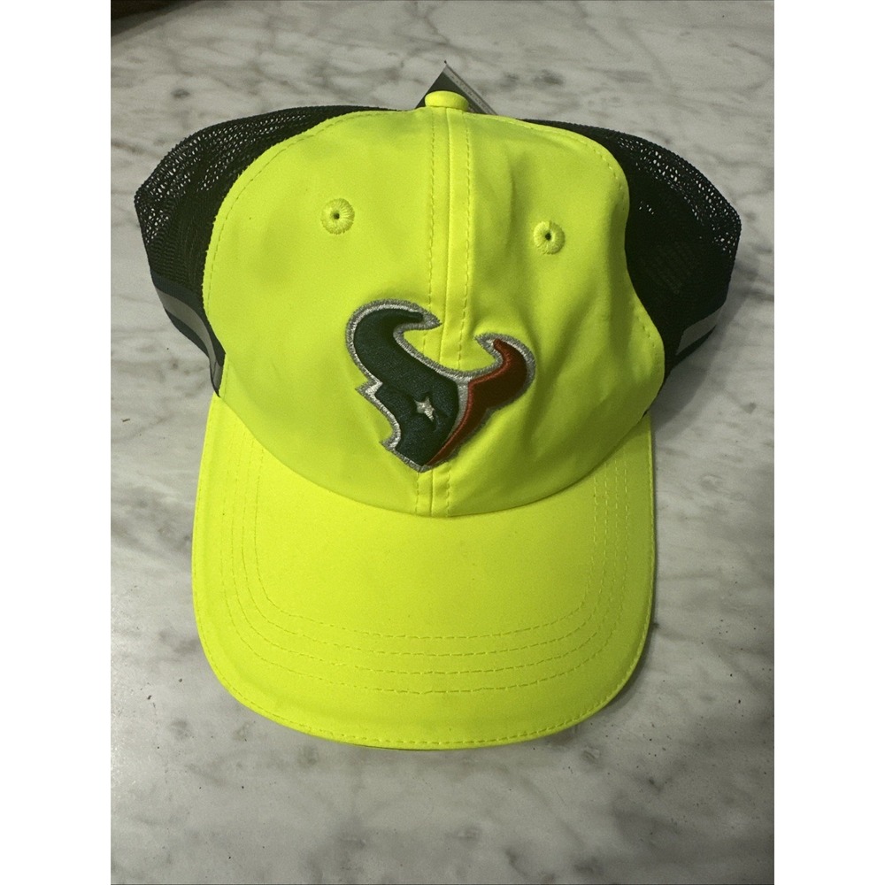 Buffalo Outdoors High Viz Houston Texans Work‎ Hat, Brand New Never Been Worn